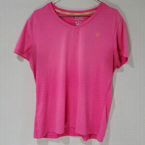 Champion pink vapor performance short sleeve shirt
